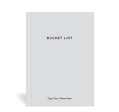 A5 Journal - Bucket List - Grey