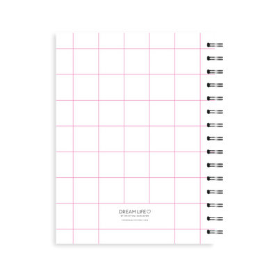 A5 Spiral Journal - Daily Progress - Pink