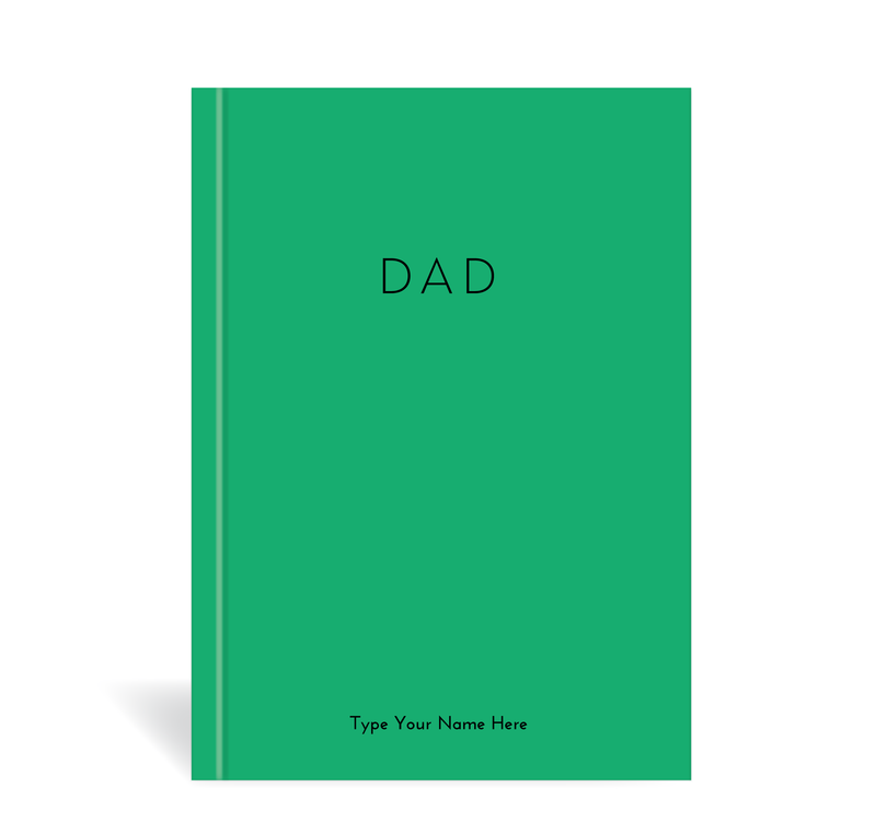 A5 Journal - Dad - Green