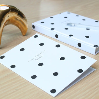 A5 Journal - Dots - White