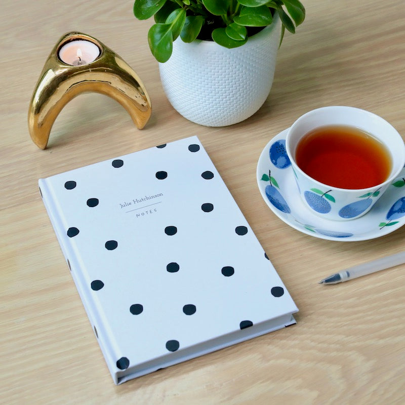 A5 Journal - Dots - White