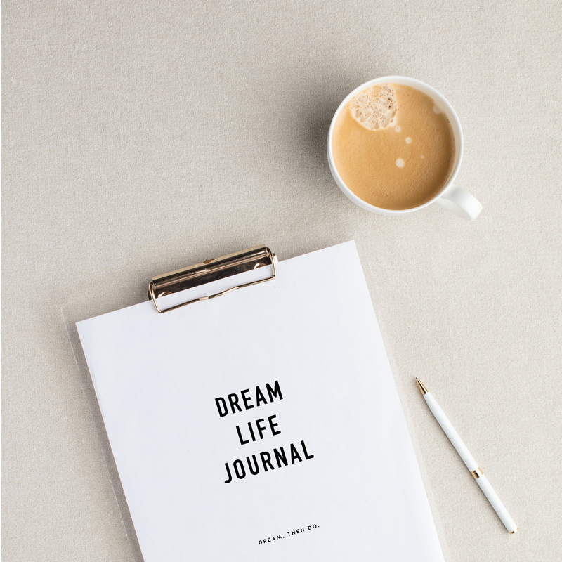 Downloadable DREAM LIFE JOURNAL PDF (the essential workbook to go with Your Dream Life Starts Here book)