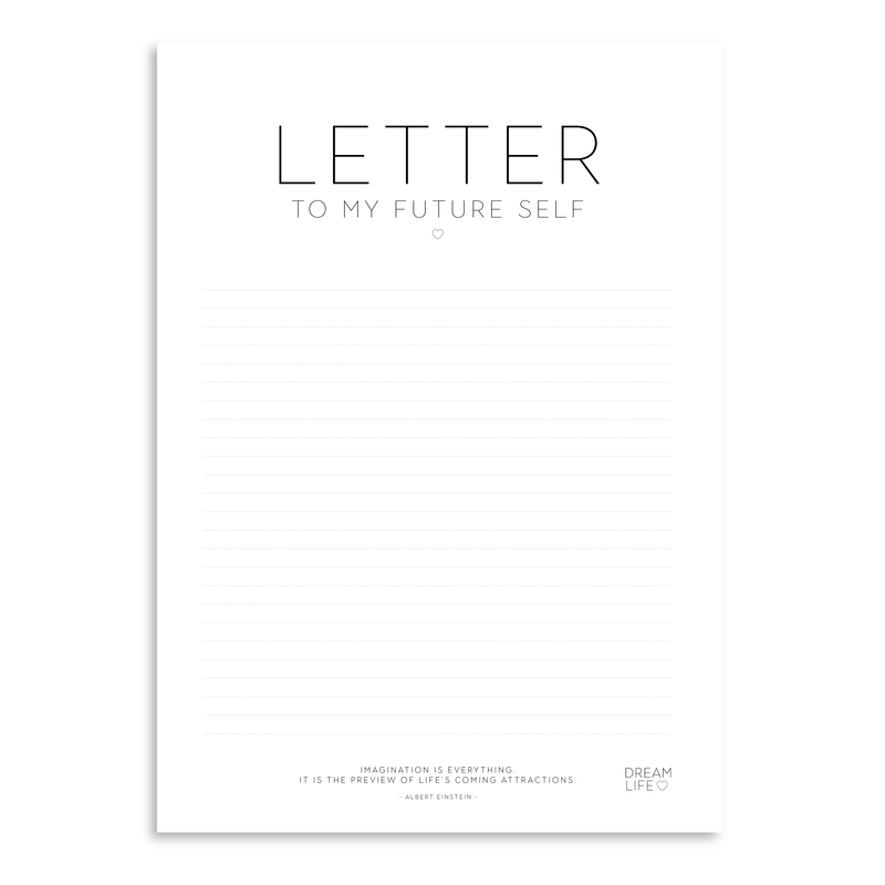 LETTER TO MY FUTURE SELF Downloadable PDF