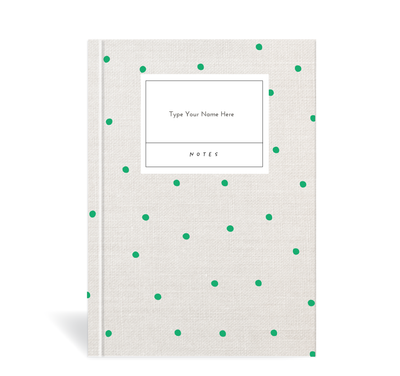 A5 Journal - Linen Look - Green