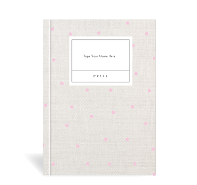 A5 Journal - Linen Look - Pink