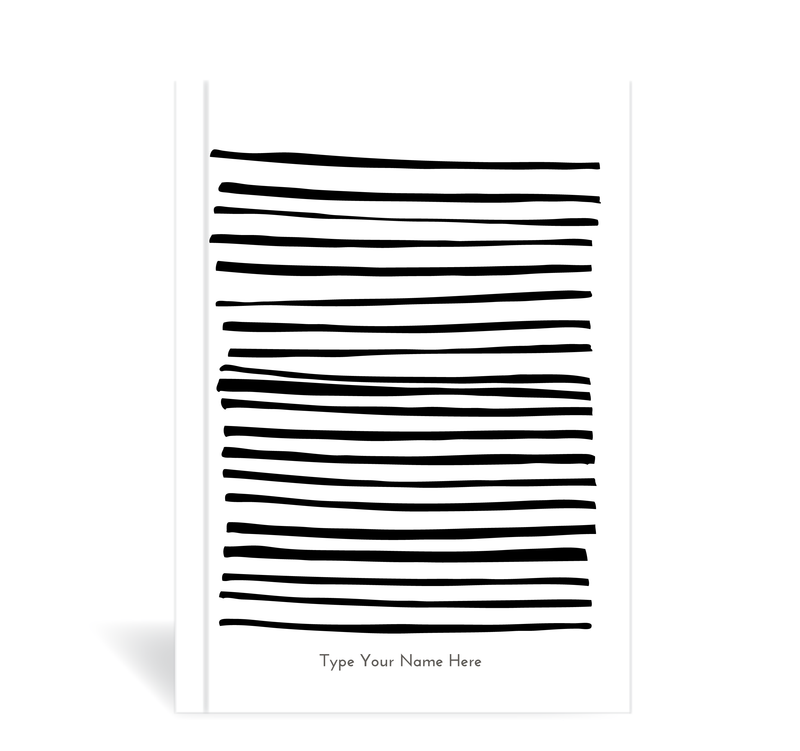 A5 Journal - Lines - Black