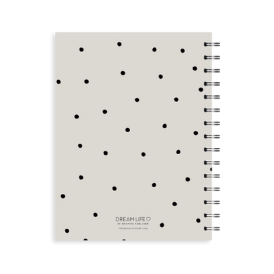 A5 Spiral 23/24 Mid-Year Diary - Dots - Sand