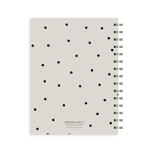 A5 Spiral 23/24 Mid-Year Diary - Dots - Sand
