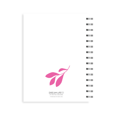 A5 Spiral 23/24 Mid-Year Diary - Flowers - Pink