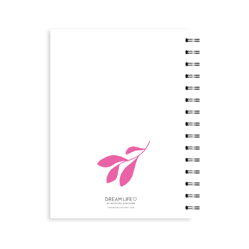 A5 Spiral 23/24 Mid-Year Diary - Flowers - Pink