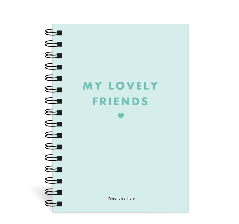 A5 Spiral Journal - My Friends For Grown Ups - Mint