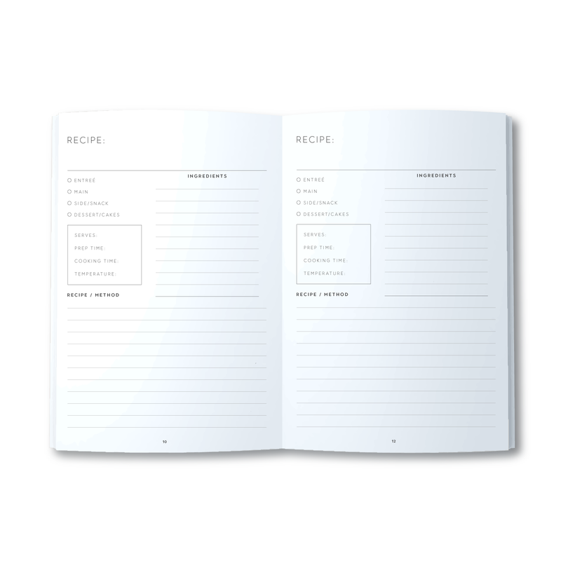 A5 Spiral Recipe Journal - Recipes From Mum - Forest