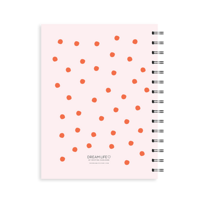 A5 Spiral Journal - Self-care - Dots - Pink
