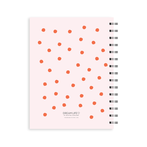 A5 Spiral Journal - Self-care - Dots - Pink