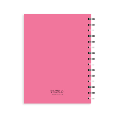 A5 Spiral Journal - Self-care - Hot Pink