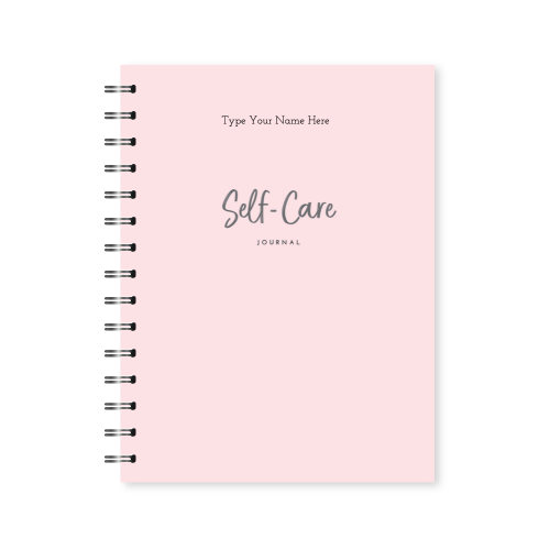 A5 Spiral Journal - Self-care - Pink