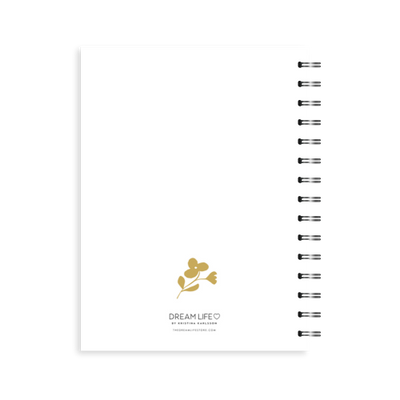 A5 Spiral Journal - Flower - Mustard