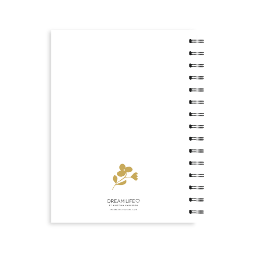 A5 Spiral Journal - Flower - Mustard