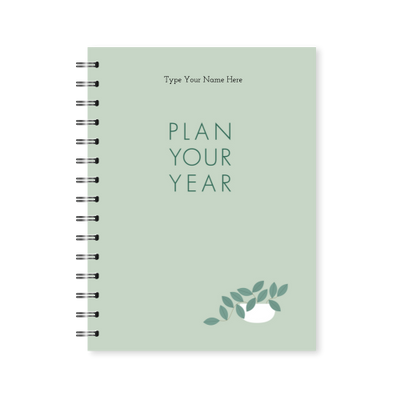 A5 Spiral Journal - Plan Your Year - Sage