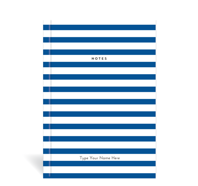 A5 Journal - Stripe - Blue