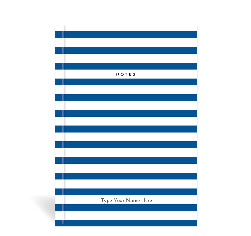 A5 Journal - Stripe - Blue