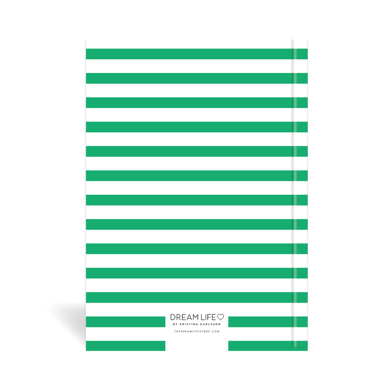 A5 Journal - Stripe - Green