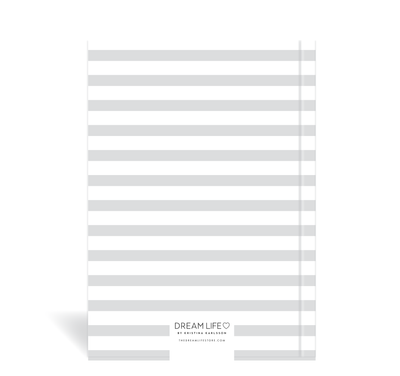 A5 Journal - Stripe - Grey