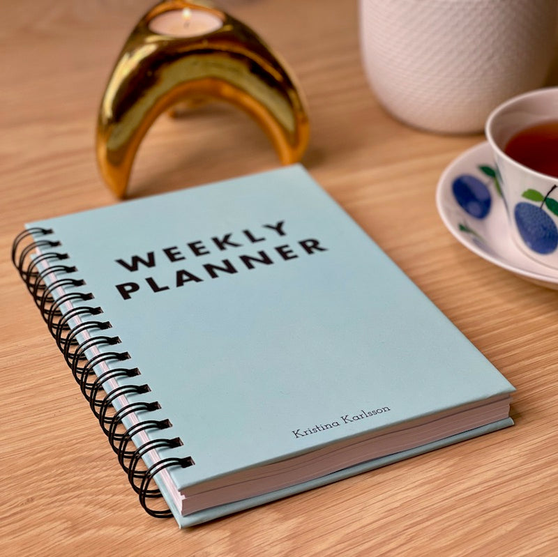 A5 Spiral Planner Undated - Weekly Planner - Mint