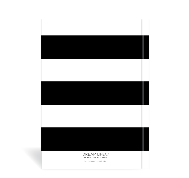 A5 Journal - Wide Stripe - Black