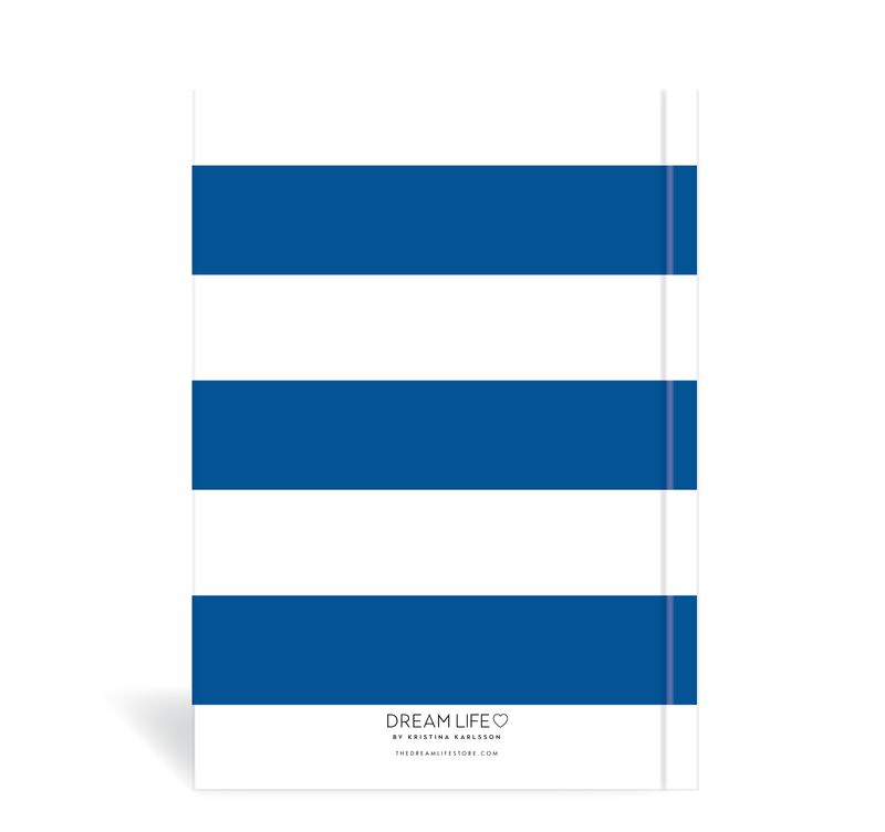 A5 Journal - Wide Stripe - Blue