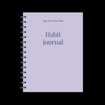 A5 Spiral Journal - Habit - Purple