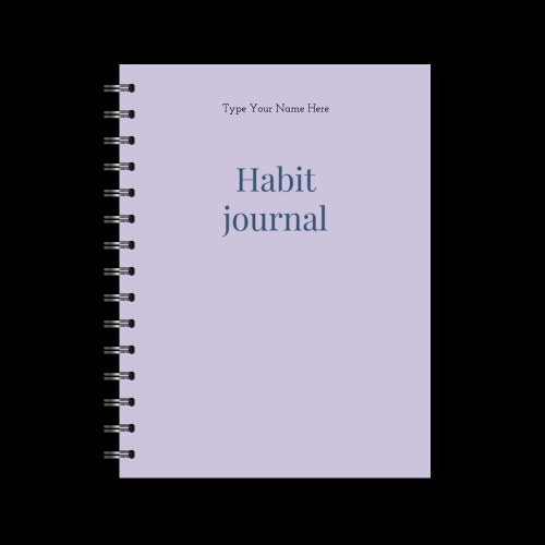 A5 Spiral Journal - Habit - Purple