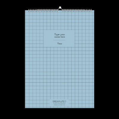 A3 Family Calendar - Blue