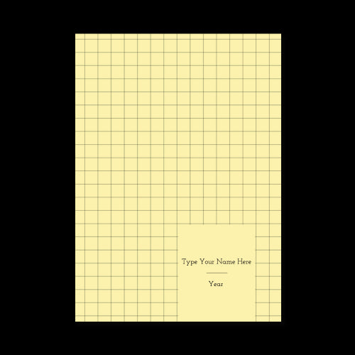 A5 Planner Undated - Yellow