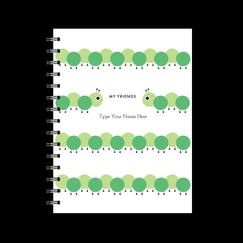 A5 Spiral Journal - My Friends - Caterpillar
