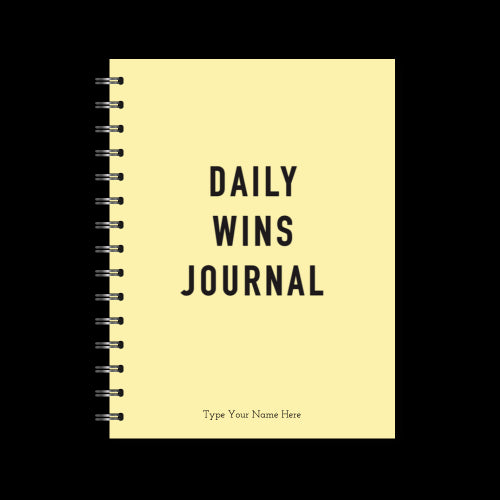 A5 Spiral Journal - Daily Wins - Yellow