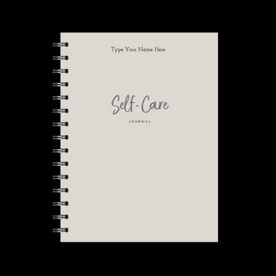 A5 Spiral Journal - Self-care - Grey
