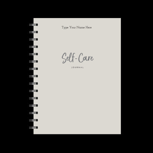 A5 Spiral Journal - Self-care - Grey
