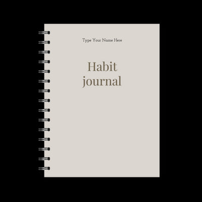 A5 Spiral Journal - Habit - Grey