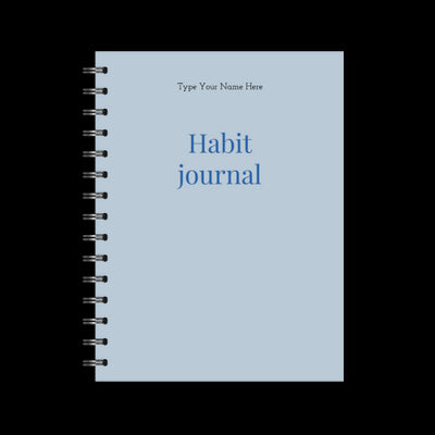 A5 Spiral Journal - Habit - Blue