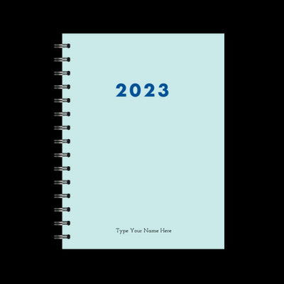 A5 2023 Spiral Weekly Spread Diary - Mint