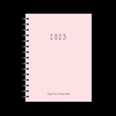 A5 2023 Spiral Family Diary - Pink