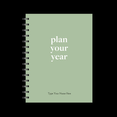 A5 Spiral Journal - Plan Your Year - Green