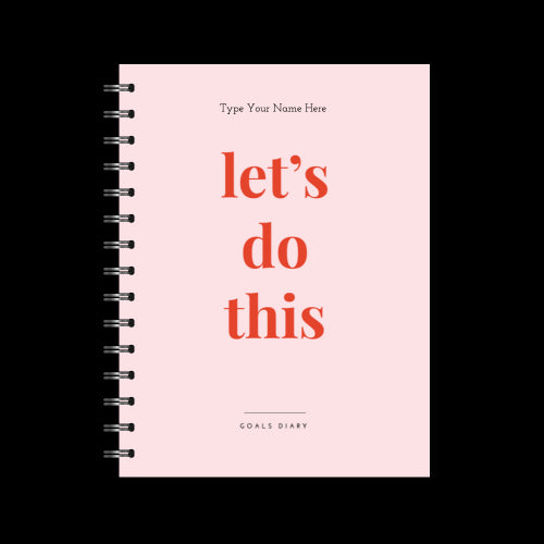 A5 2024 Spiral Goals Diary - Let&