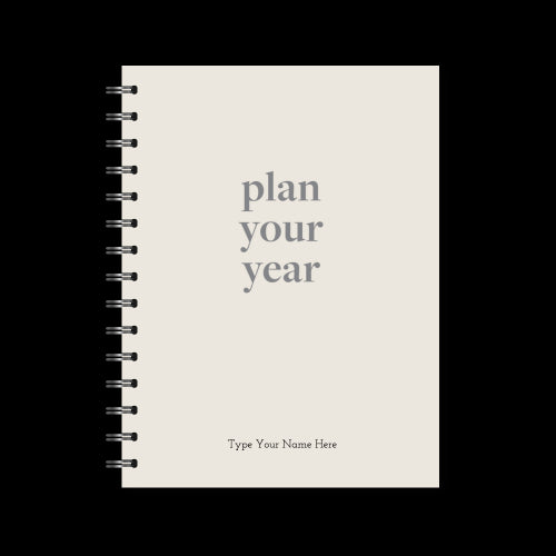 A5 Spiral - Plan Your Year Journal - Sand