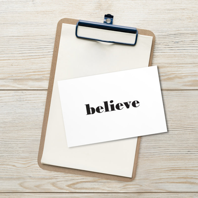 BELIEVE Art Card
