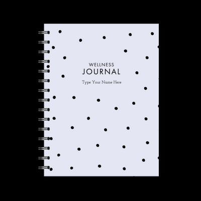 A5 Spiral Wellness Journal - Dots - Lilac