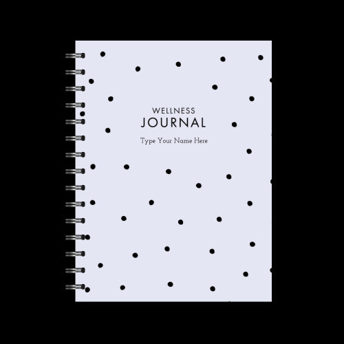 A5 Spiral Wellness Journal - Dots - Lilac