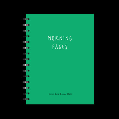 A5 Spiral Journal - Morning Pages - Emerald