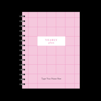 A5 Spiral Journal - Plan Your Year - Pink